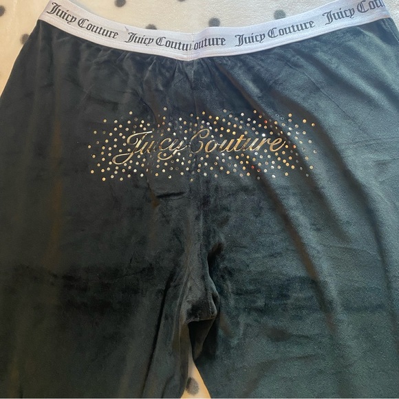 Black sparkly juicy couture jogger pj set size medium - Picture 4 of 8